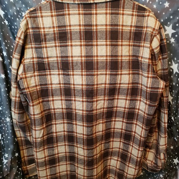 Pendleton Brown Plaid Coat 3 Pockets Wool - Picture 7 of 7